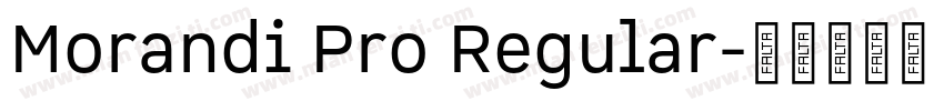 Morandi Pro Regular字体转换